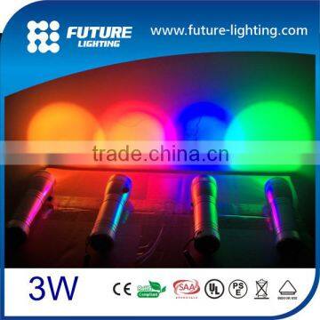 Flash and strobe gift color changing 3W RGB mr light led torch