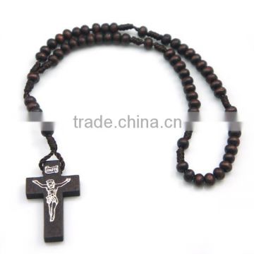 Rosary, religious wooden rosary, cheap rosary necklace