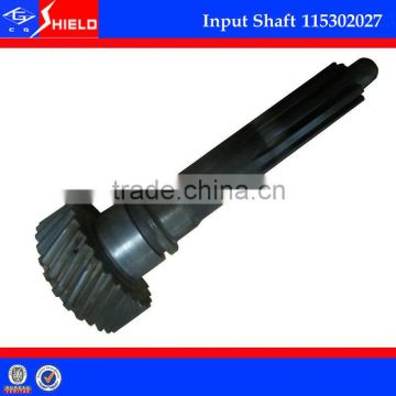 115302027 Higer bus gear shaft of zf 6s150 and 6s160 for bus Kinglong and Sunlong bus