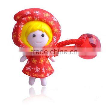 Children Kids Girls Red Hair Accessories Topknot