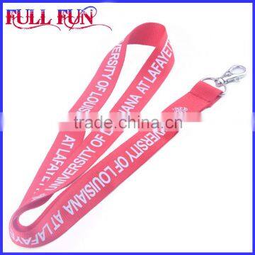 Cheap custom silkscreen printed sublimation polyester lanyard