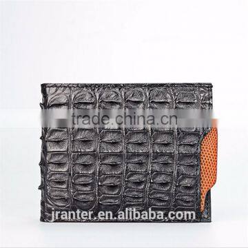 Customize Crocodile skin Men Wallet With Card Slot Driving Licence Holder Genuine Leather Wallet Manufacturer