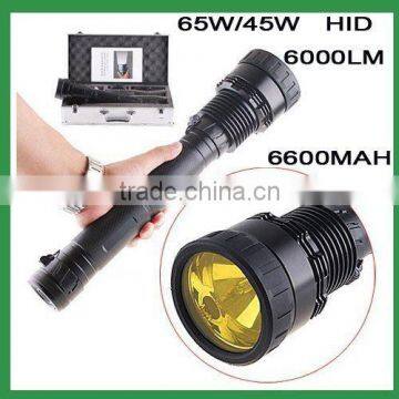 50W 65W 75W 85W Rechargeable Ultra Bright Zoom HID Flashlight