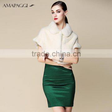 Wholesale short shop mink women fur cape coat china