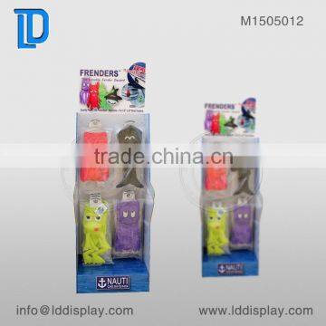 customized paper cardboard hook display stand, peg hooks cardboard display