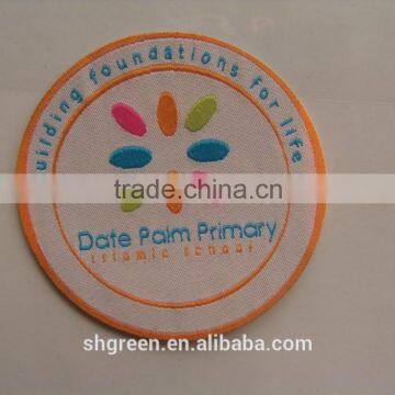 Laser Cut Round Taffeta Woven Labels for Gloves
