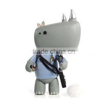 students rhinoceros clothes change action figure, adroable action figure for kids, custom made action figures China manufacturer