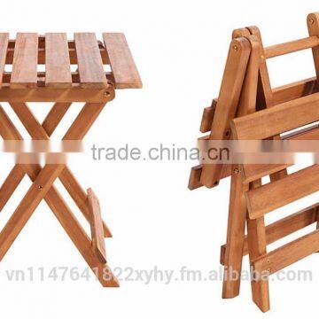 OUTDOOR WOODEN ACACIA FOLDING SQUARE TABLE