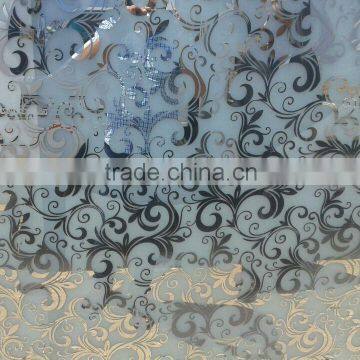 4mm titanium coated glass acid etched glass