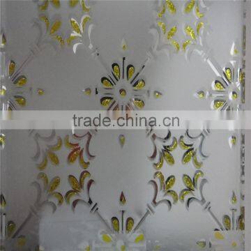 design frosted titanium coated interior door glass for door panel