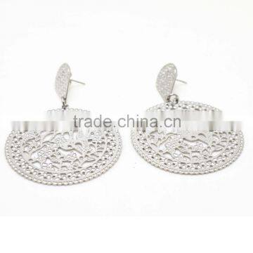 best selling 316L stainless steel slice earrings for women