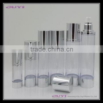 silver pump airless bottle airless pump bottle 50ml cosmetic packaging