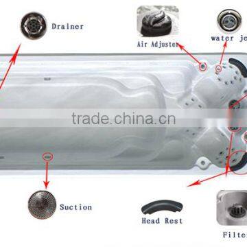 Rectangle Balboa Luxury CE Certified Large Outside Spa Pool Foshan JY8602 photo-4