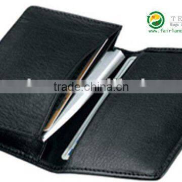 mens leather wallet passport holder long wallet