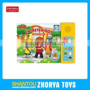 kids learning spanish educational book drawing speaking joke book toys