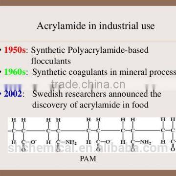 Acrylamide crystal 99% 98% raw material and PAM making