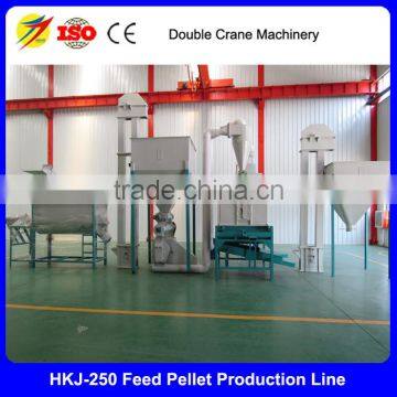 ISO Certification and New Condition chicken feed pellet production line, small pellet mill plant