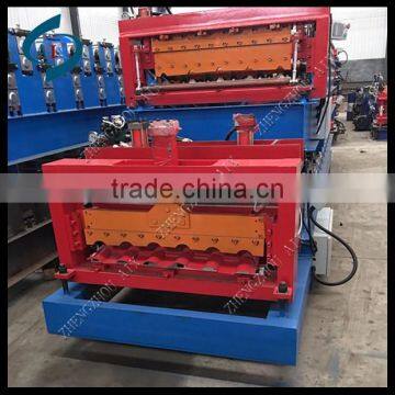 Glazed steel tile roll forming machine