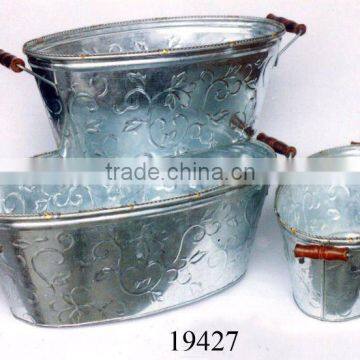 metal Pails, Metal Bucket Planters, Galvanised Pails