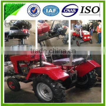 Shandong12HP/15hp Four Wheels Mini Tractor With Rotary Tiller and Plough,Cheap Mini Tractor Price photo-3