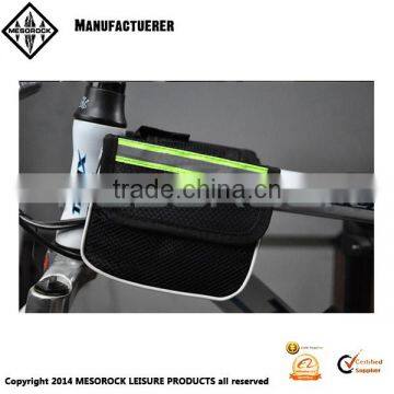 Mountain Bike Saddle Bicycle Front Tube Bag Pouch Cycling Frame Pannier 2 sides Pack