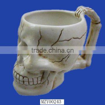 Novelty Ceramic Skull Tea Mug
