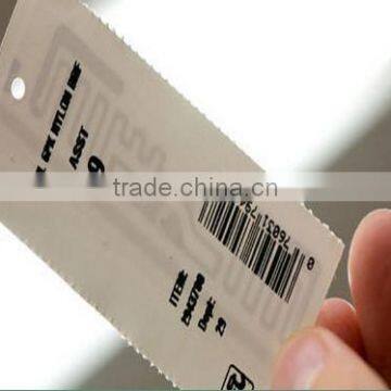 High Performance RFID Printing Barcode Hang Tags for Costume Tracking in Retail Stores