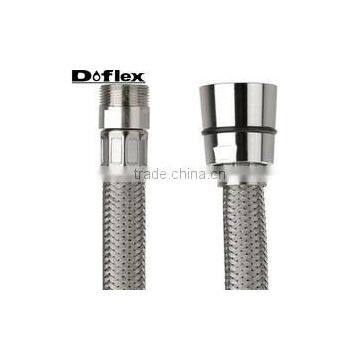 2015 Doflex new design high pressure 50cm EPDM Stainless Steel 304 Wire Braided flexible Hose