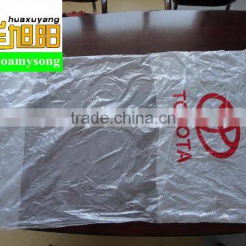 Qingdao Huaxuyang Wholesale LDPE White Color With TOYOTA Logo Waterproof Plastic Disposable Car Seat Covers photo-4