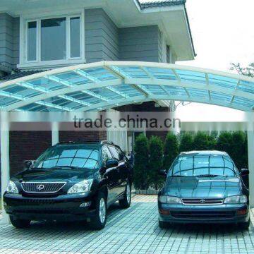 ISO Certified Low Cost Good Transparency Prefabricated PVC Car Shed/carport photo-2