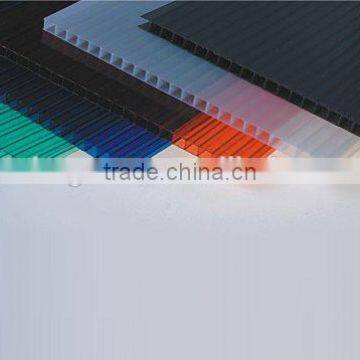 Guangzhou BEGREEN clear twinwall polycarbonate sheet, plastic roofing panels