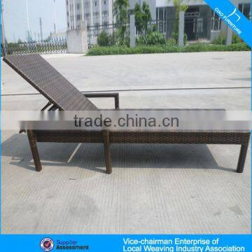 Leisure Synthetic Rattan Furniture Outdoor Garden Wicker Chaise Lounge photo-3