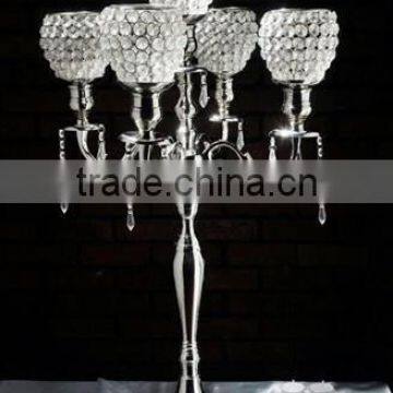 Wedding Candelabra/ crystal hanging candelabra
