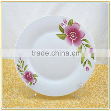 hot sale porcelain material 10.5inch high quality dinner plates with design