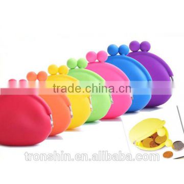 factory hot sale lovely silicone coin case