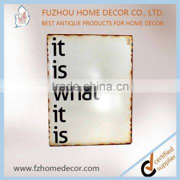 2016 Decorative Custom Made Vintage Tin Metal Signs