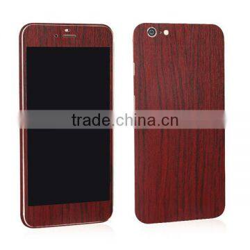 Wood grain full body phone sticker screen protective film for iphone 6/plus