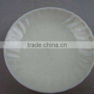 Stock white porcelain round sauce dish