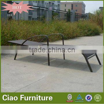 High Quality Hotel Furniture Adjustable Plastic Beach Sun Lounger photo-4