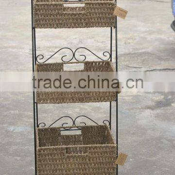 Seagrass Iron Shelf Basket photo-2