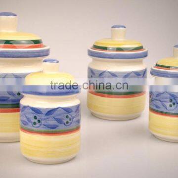 4pcs ceramic canister set