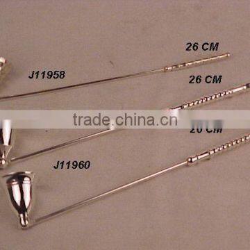 Silver Plated Brass Candle Snuffer Brass
