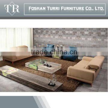 Modern Luxury Design Geniune Leather Sofa Set photo-2