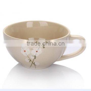 New Product Cheap Hand-painted Ceramic Soup Mugs