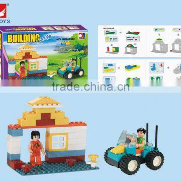 2015 new products train building block toys for kids children game kids interlocking building block