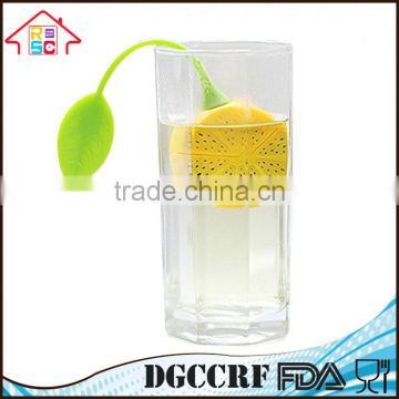 Food Grade Reusable Silicon Lemon Shape Tea Bag