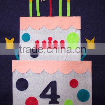 hot sale eco friendly new products promotional gift cute felt scrapbooking fabric happy birthday on  express