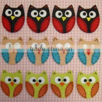 high quality polyester felt stone garden owl ornaments pendant toy keychain custom animal shape design manufacturer in China OEM