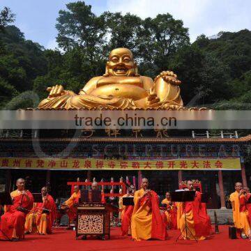 outdoor decoration buddhism large metal antique bronze maitreya buddha