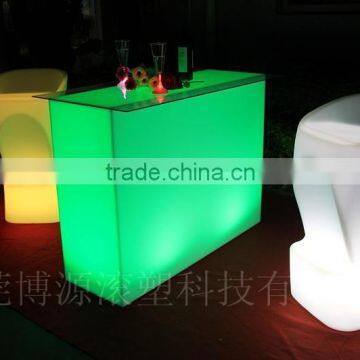 led furniture led table led chairs/bar counter/led club bar table